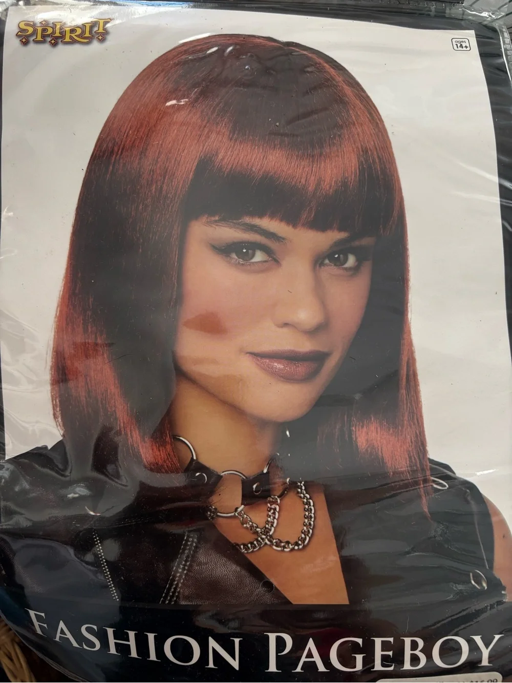 NEW Auburn Wig Long Bob Wig Halloween Adult Costume Accessory Adjustable Spirit